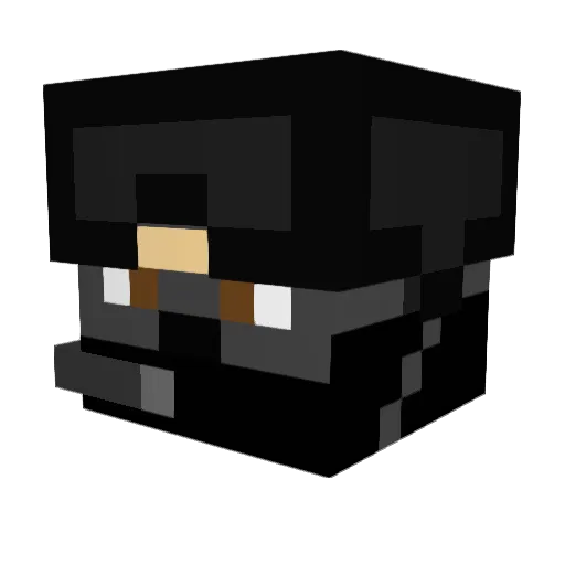 GetWelfare Minecraft avatar head, 3D render