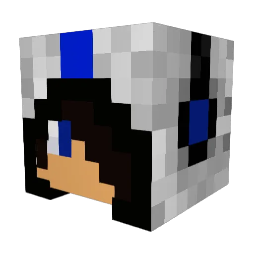 GetWrecked_97 Minecraft avatar head, 3D render