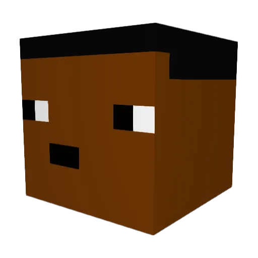 Get_Ark Minecraft avatar head, 3D render