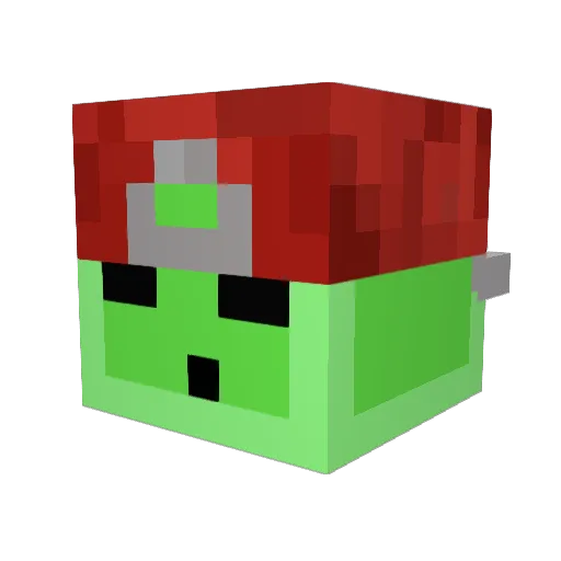Get_Man Minecraft avatar head, 3D render