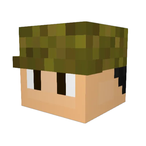 Get_Nepped_m8 Minecraft avatar head, 3D render