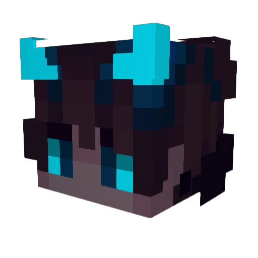 Get_Racc_d Minecraft avatar head, 3D render