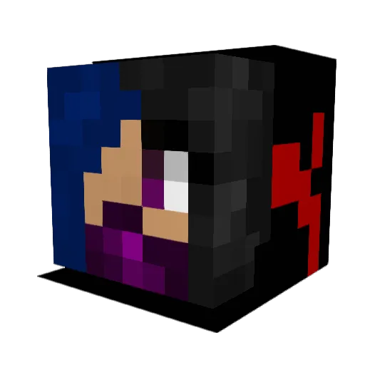 Get_Rammed Minecraft avatar head, 3D render