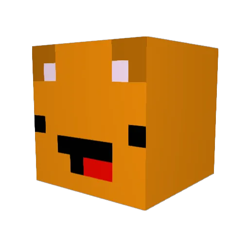 Get_Rick Minecraft avatar head, 3D render
