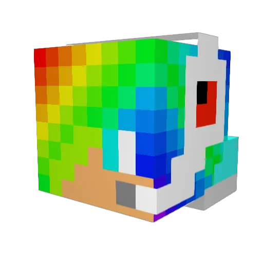 Get_off_now Minecraft avatar head, 3D render