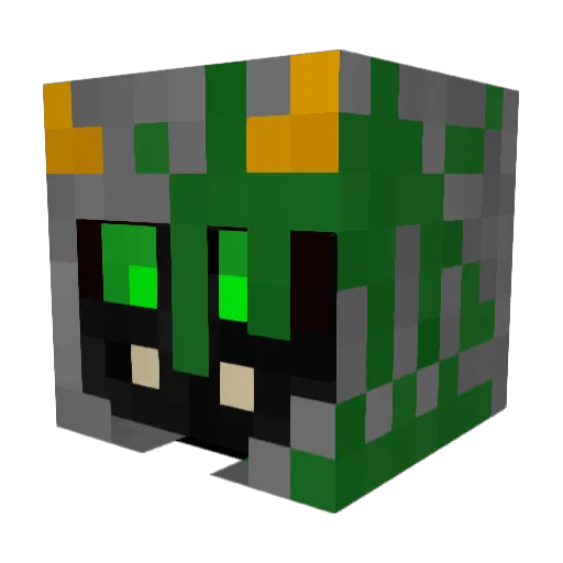 Getburnd Minecraft avatar head, 3D render