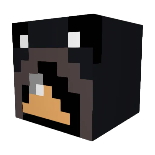 Geth475 Minecraft avatar head, 3D render