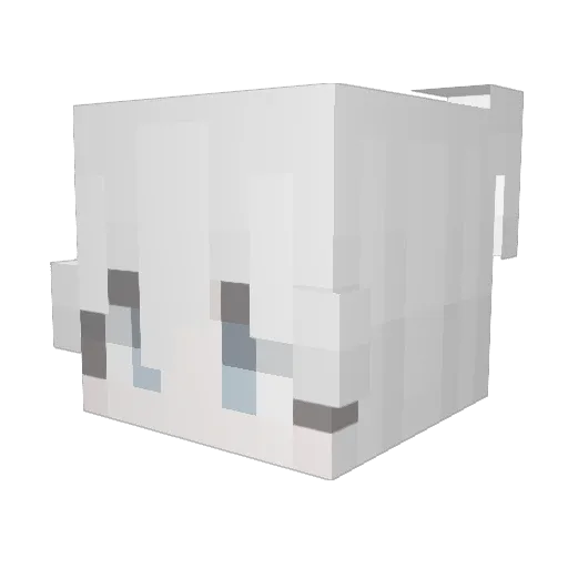 Getkha Minecraft avatar head, 3D render
