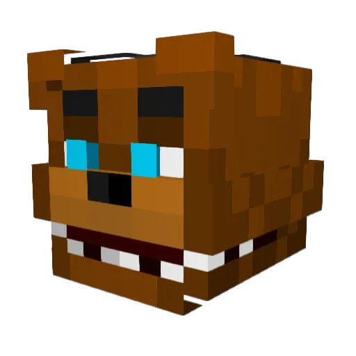 Getne Minecraft avatar head, 3D render