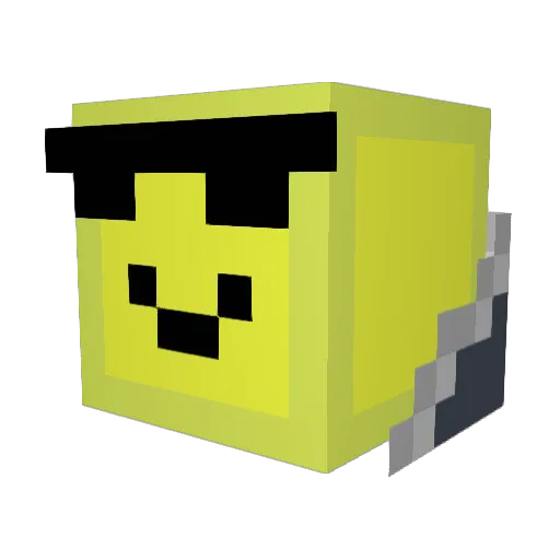 Getoofed9 Minecraft avatar head, 3D render