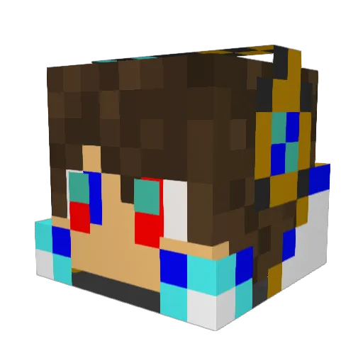 Getrekt100273 Minecraft avatar head, 3D render