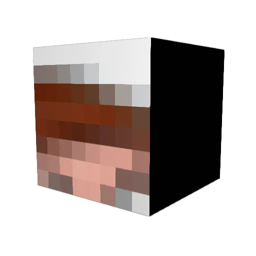 Getrektm8ts Minecraft avatar head, 3D render