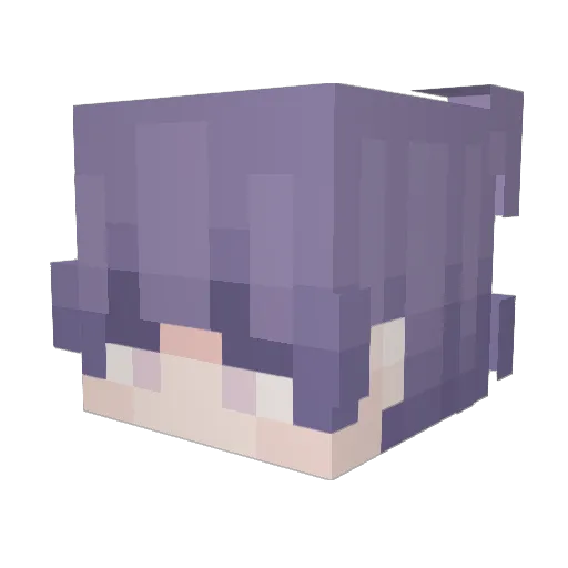 GetsumeiVT Minecraft avatar head, 3D render