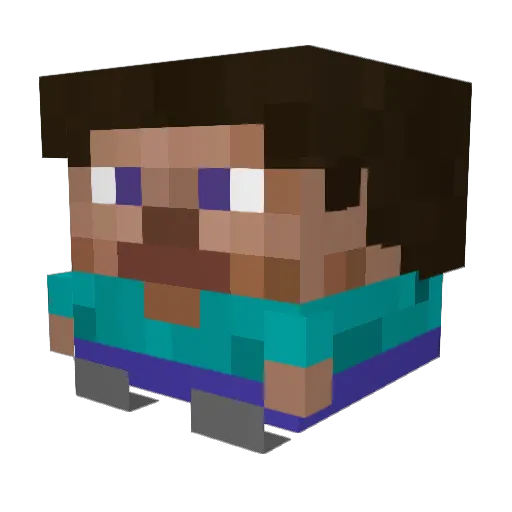 GettinRippped Minecraft avatar head, 3D render