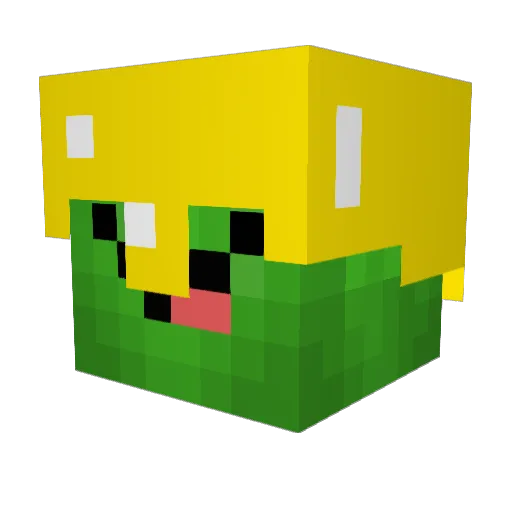 GettingPackets Minecraft avatar head, 3D render