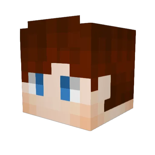 GettoGaston Minecraft avatar head, 3D render