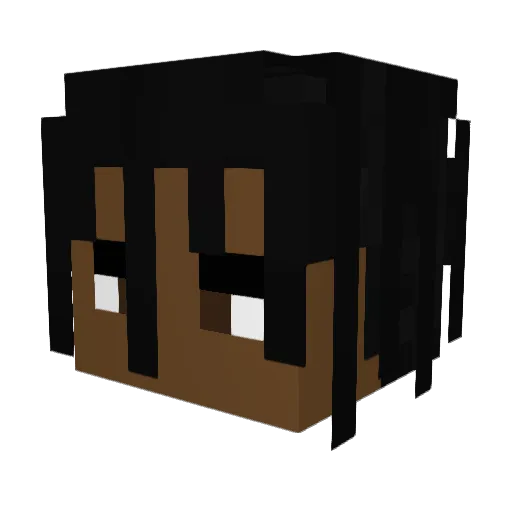GetulioGabriel Minecraft avatar head, 3D render