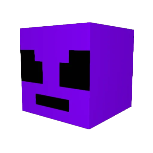 Getvatten Minecraft avatar head, 3D render