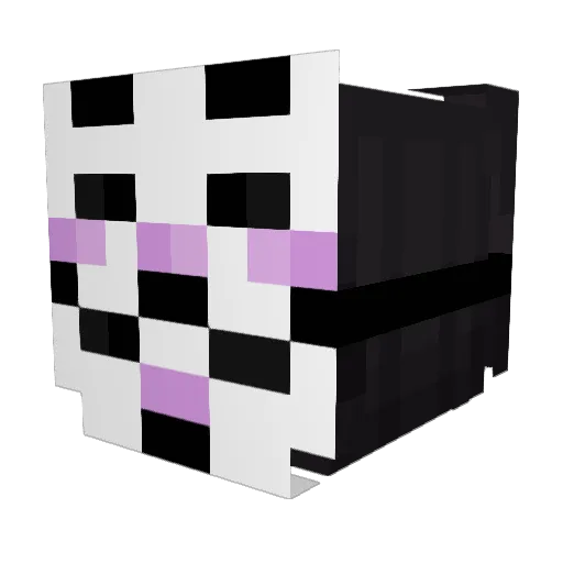 Getyeetedman Minecraft avatar head, 3D render