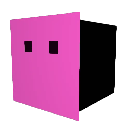 Getzreal Minecraft avatar head, 3D render