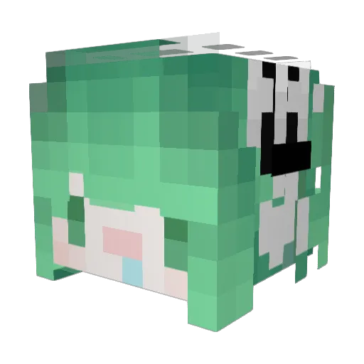 Geukchisseokda Minecraft avatar head, 3D render