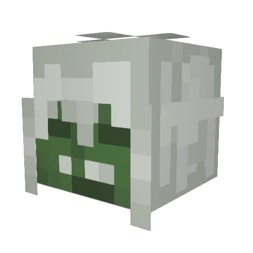 Geur17 Minecraft avatar head, 3D render