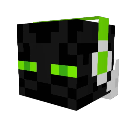 Geuririn Minecraft avatar head, 3D render