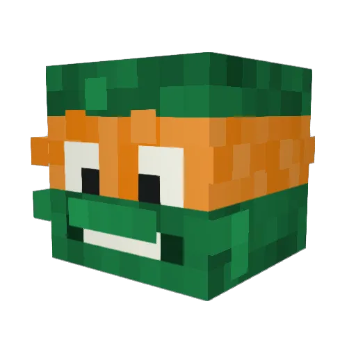 Gevaudan01 Minecraft avatar head, 3D render