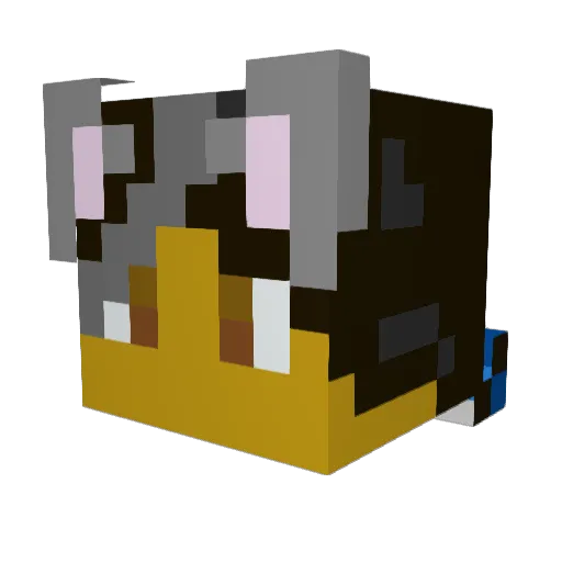 Gevee_not_found Minecraft avatar head, 3D render
