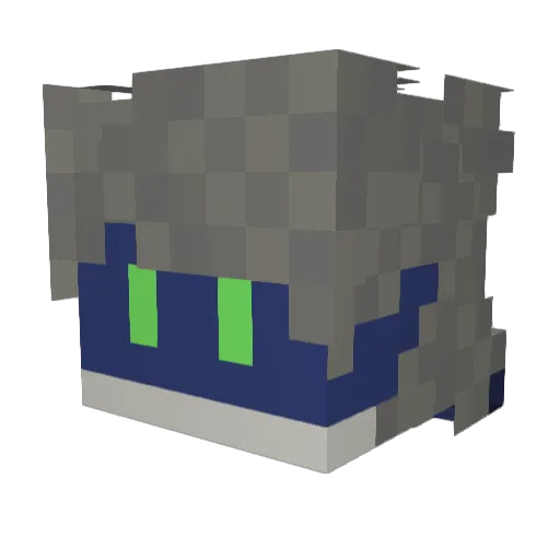 Gevesen_ Minecraft avatar head, 3D render