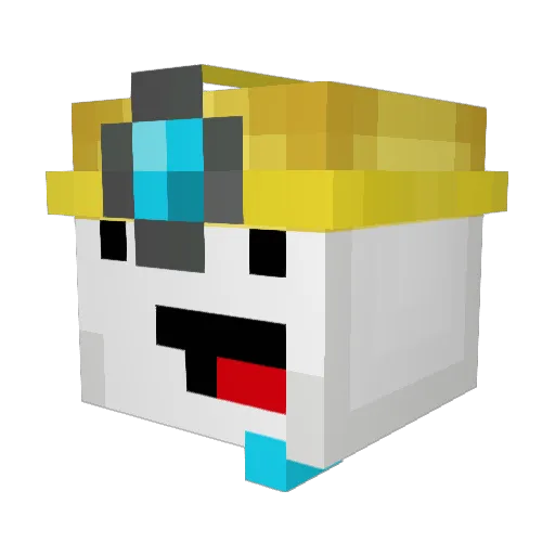 GewehrBearASD Minecraft avatar head, 3D render