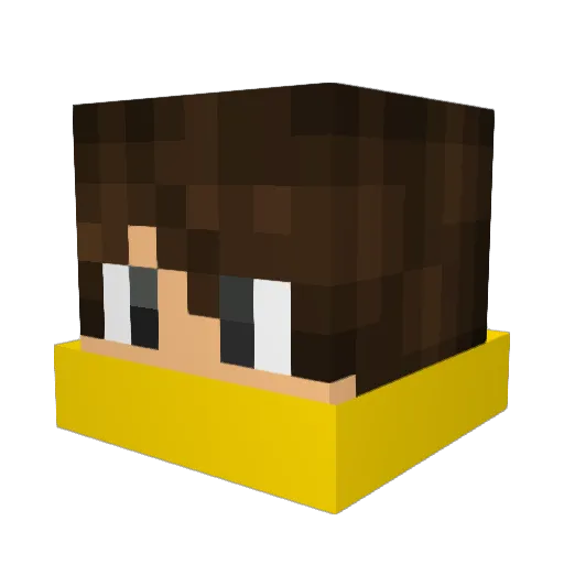 Gewi413 Minecraft avatar head, 3D render