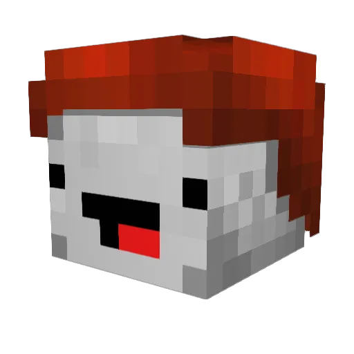 GewoonAnton Minecraft avatar head, 3D render
