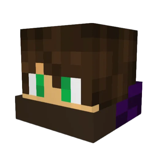 GewoonNick Minecraft avatar head, 3D render