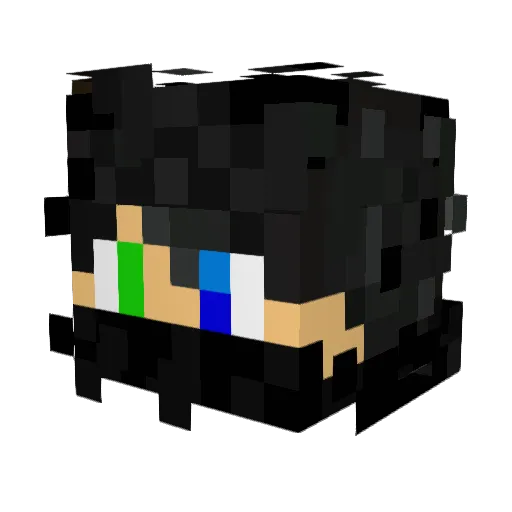 GewoonThomasV_ Minecraft avatar head, 3D render