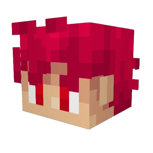 Gex23 Minecraft avatar head, 3D render