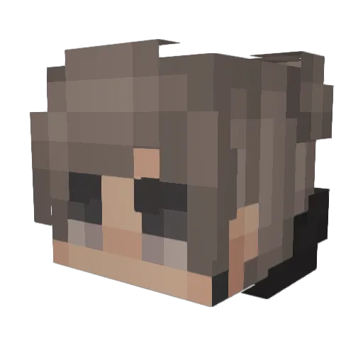 GeyKlock Minecraft avatar head, 3D render