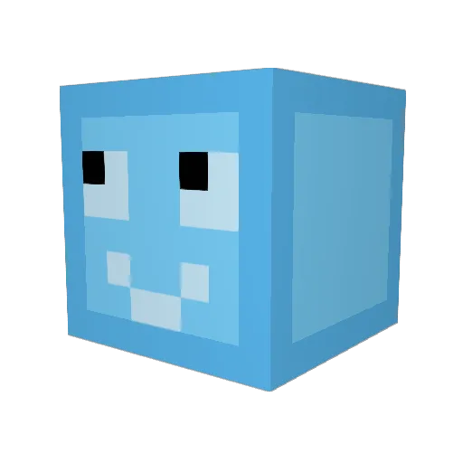 Geyoyo Minecraft avatar head, 3D render