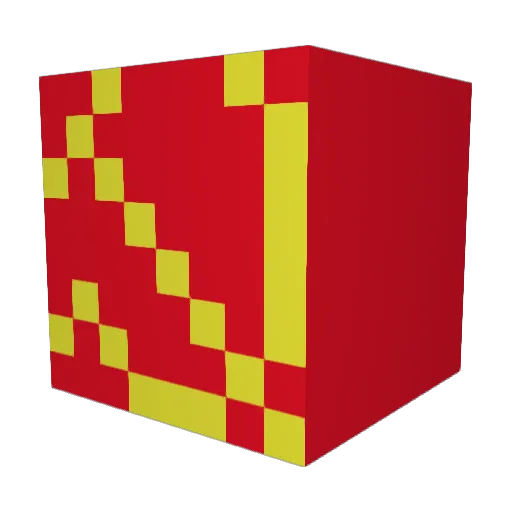 Geziba Minecraft avatar head, 3D render