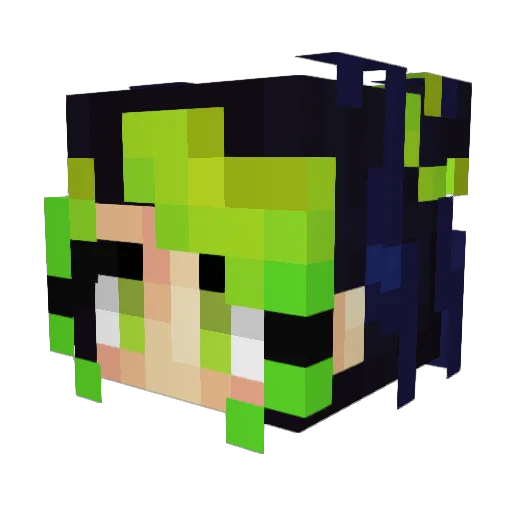Gezinski Minecraft avatar head, 3D render