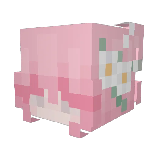 Gezlle Minecraft avatar head, 3D render
