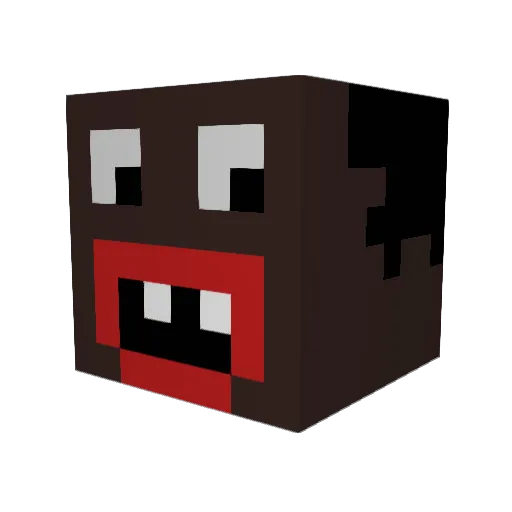 Gezu___ Minecraft avatar head, 3D render
