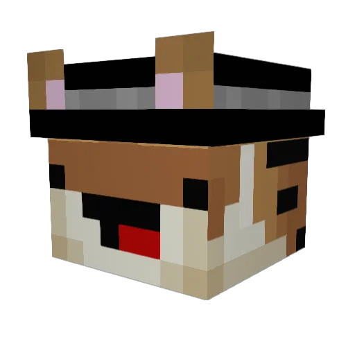 GfKid Minecraft avatar head, 3D render