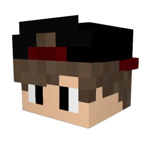 Gfoganholi Minecraft avatar head, 3D render