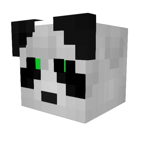 GfuelSimp Minecraft avatar head, 3D render