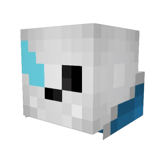 Gganbu_Gaming Minecraft avatar head, 3D render