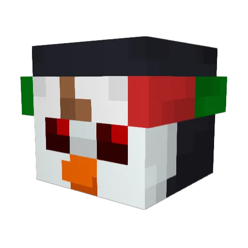 Ggc69 Minecraft avatar head, 3D render