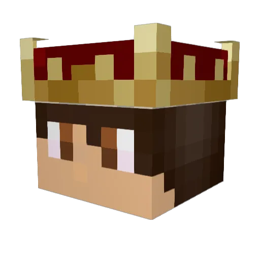 Ggeorges Minecraft avatar head, 3D render