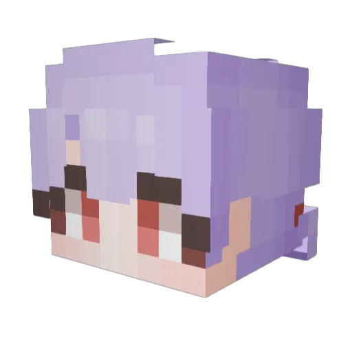 Ggmy_01 Minecraft avatar head, 3D render
