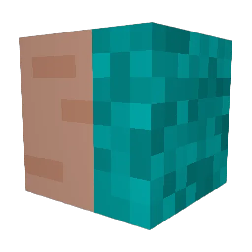 Ggtouall Minecraft avatar head, 3D render